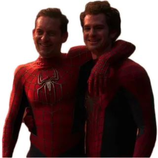 👬 868479a1 Spider-Man Spider-Man, supereroe, Tobey Maguire, Andrew Garfield, Marvel whatsapp sticker