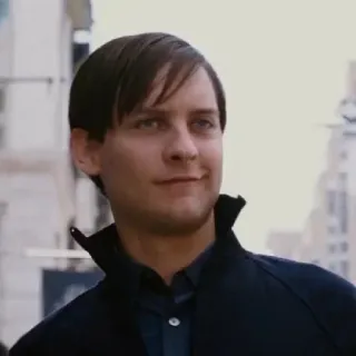 😏 b4ad60d4 Peter Parker Spider-Man tobey maguire, spider-man, peter parker, meme, personaggio whatsapp sticker