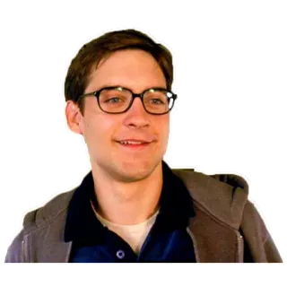 🤓 f0600554 Peter Parker Spider-Man peter parker, spider-man, tobey maguire, marvel, personaggio film whatsapp sticker