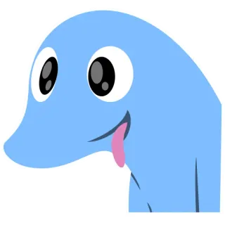 😛 aff43662 Cartone animato, Personaggio, Animale, Blob, Carino, Divertente, Giocoso, Illustrazione telegram sticker