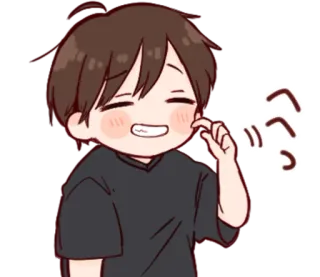 🎭 5ccab4b7 Anime, Chibi, Garçon, Mignon, Sticker whatsapp sticker