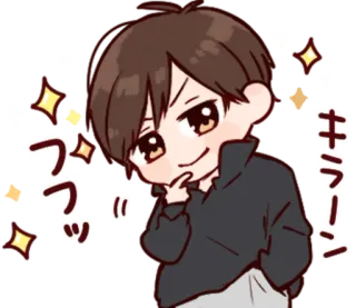 🎭 8cd34d83 キラリーン Anime, Mignon, Paillettes, Kawaii whatsapp sticker