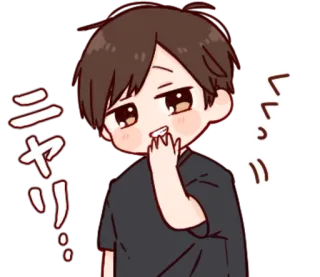 🎭 d0debd5d くそっ Anime, Mignon, Autocollant, Chibi, Dessin animé whatsapp sticker