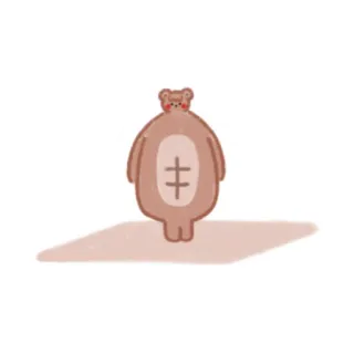 💪 174c2457 ours, mignon, autocollant, animal, dessin animé telegram sticker