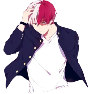 🔥 0cf4c61c Shoto Todoroki My Hero Academia Anime, Charakter, Shoto Todoroki, My Hero Academia telegram sticker