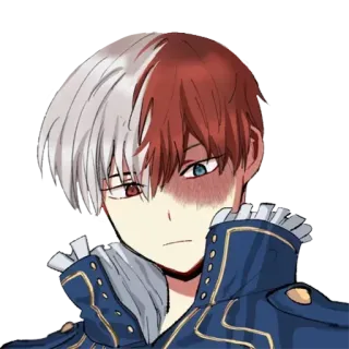 😉 a16234ad Shoto Todoroki My Hero Academia Anime, Charakter, Shoto Todoroki, My Hero Academia telegram sticker