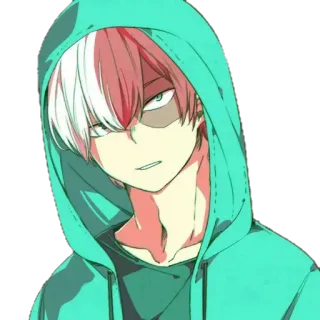 🤔 12a4ba13 Shoto Todoroki My Hero Academia anime, my hero academia, shoto todoroki, manga, character telegram sticker