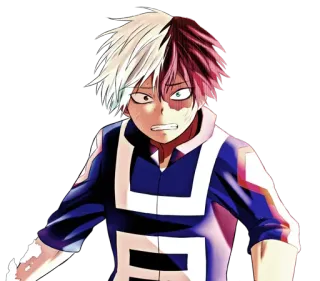 😱 3249b205 Shoto Todoroki My Hero Academia anime, manga, Shoto Todoroki, My Hero Academia, character, superhero telegram sticker