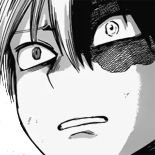 😧 40579703 Shoto Todoroki My Hero Academia Shoto Todoroki, anime, manga, My Hero Academia telegram sticker
