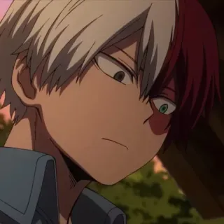 🤔 5f137056 Shoto Todoroki My Hero Academia anime, my hero academia, shoto todoroki, mha, character, quirk, hero, anime character telegram sticker