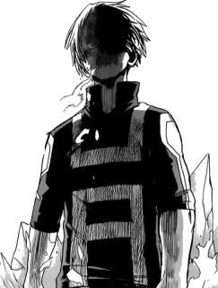 😈 8caa0495 Shoto Todoroki My Hero Academia anime, manga, shonen, superhero, ice, fire, todoroki, my hero academia telegram sticker