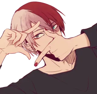 🎥 fafca1ba Shoto Todoroki My Hero Academia anime, boy, my hero academia, shoto todoroki, todoroki telegram sticker