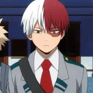 🥢 2da0f224 Shoto Todoroki My Hero Academia Anime, My Hero Academia, Shoto Todoroki, Todoroki, Seragam sekolah, Karakter anime whatsapp sticker