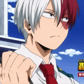🥢 5612aaa8 Shoto Todoroki My Hero Academia Anime, My Hero Academia, Shoto Todoroki, Karakter, Manga, Pahlawan whatsapp sticker