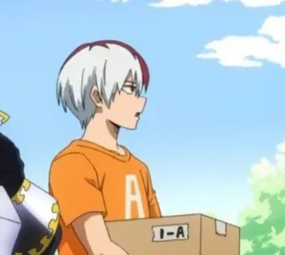 ❄️ 0401e91d Shoto Todoroki My Hero Academia I-A Anime, Shoto Todoroki, My Hero Academia whatsapp sticker