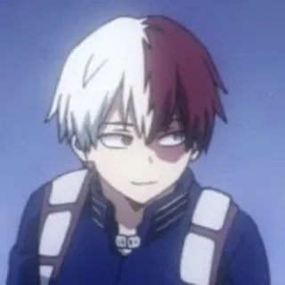 ❄️ 5c8f50f9 Shoto Todoroki My Hero Academia Anime, Shoto Todoroki, My Hero Academia, Quirk, Eroe, Manga whatsapp sticker