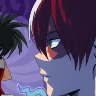 ❄️ 5cf72f62 Shoto Todoroki My Hero Academia Anime, Shoto Todoroki, My Hero Academia, Ghiaccio, Fuoco whatsapp sticker