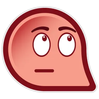 🙄 04c7286d อีโมจิ, สับสน, สงสัย, สีหน้า, ปฏิกิริยา, สงสัย telegram sticker