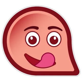 😛 3565b029 อีโมจิ, หน้า, อร่อย, รสเลิศ, เลีย, หวาน telegram sticker