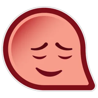 😔 e711aded อีโมจิ, เศร้า, คำพูด, การ์ตูน telegram sticker