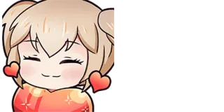 🥰 6f40c9ef anime, carino, cuore, ragazza, sorridente, cartoni animati whatsapp sticker