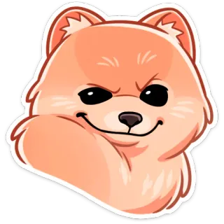 ☺️ 89c974cf 狗, 动物, 宠物, 可爱, 贴纸, 卡通 telegram sticker