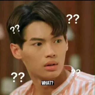 ❓ e4ab4b7d WHAT? 混乱, 疑問符, びっくり, 男性, 人 telegram sticker