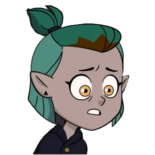 😟 2ec46a51 Amity Blight The Owl House Amity Blight, The Owl House, Cartoon, Figur, Zeichentrick, Disney telegram sticker