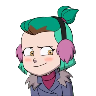 ☺️ 94330734 Amity Blight The Owl House Cartoon, animiert, Figur, Mädchen, Fernsehen, Eulenhaus, Amity Blight telegram sticker