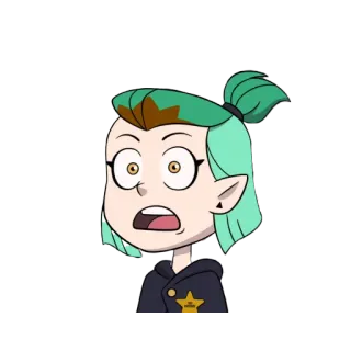 😲 a756ed90 Amity Blight The Owl House Cartoon, Fernsehen, Animiert, Sticker, Eulenhaus, Disney, Amity Blight telegram sticker