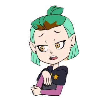 😏 b00534b2 Amity Blight The Owl House Cartoon, Charakter, Hexe, Magie, Willkommen im Haus der Eulen, Amity Blight telegram sticker