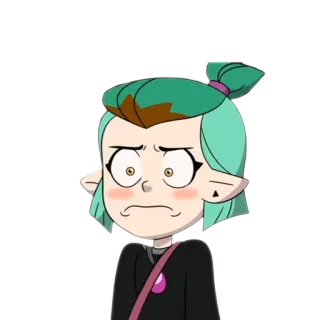 😊 d59a1144 Amity Blight The Owl House Cartoon, animiert, Figur, Ausdruck, Amity Blight, Willkommen im Haus der Eulen telegram sticker