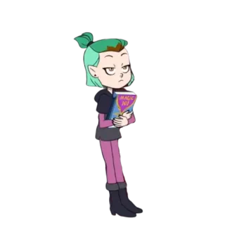 😞 dc058aa2 Amity Blight The Owl House Magic 101 Cartoon, Magie, Figur, Animation, Buch, Hexe, Eulenhaus telegram sticker