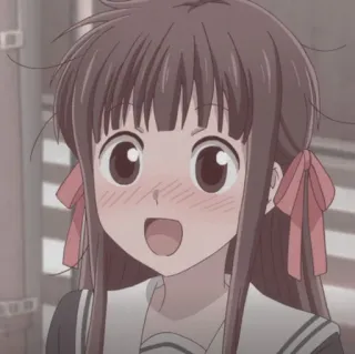 🦋 1b0c5730 Tohru Honda Fruits Basket Anime, Garota, Bonito, Personagem, Tohru, Fruits Basket telegram sticker