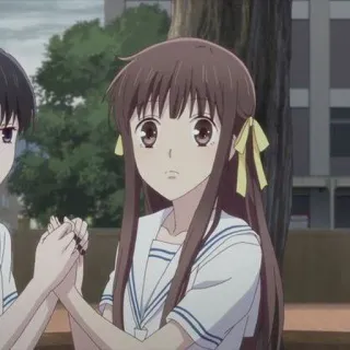 🦋 2279592b Tohru Honda Fruits Basket Anime, Mangá, Ensino Médio, Fofo, Fruits Basket, Tohru Honda telegram sticker