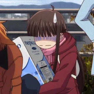 🦋 910aab8d nepico anime, garota, caixa, envergonhada telegram sticker