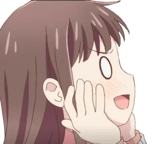 😂 50dceb9c 애니메이션, 만화, 놀란, 귀여운, 소녀 telegram sticker