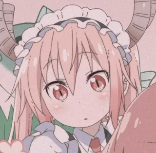 🐉 0bf4a4e8 Tohru Miss Kobayashi's Dragon Maid アニメ, ドラゴン, メイド, かわいい, キャラクター telegram sticker
