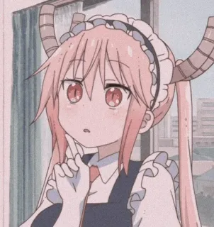 🐉 53732b18 Tohru Miss Kobayashi's Dragon Maid アニメ, ドラゴン, メイド, 可愛い, カワイイ, トール, 小林さんちのメイドラゴン telegram sticker