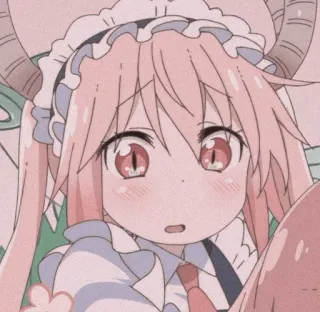 🐉 7c4ad9b9 アニメ, ドラゴン, かわいい, 可愛い, アニメガール, ピンク髪, ファンタジー telegram sticker