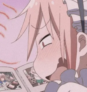 🐉 b8ebcd38 アニメ, 女の子, マンガ, 可愛い, 反応 telegram sticker