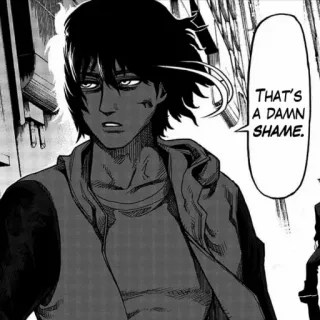 🥊 c7a5c445 THAT'S A DAMN SHAME. Manga, Anime, Noir et blanc, Citation, Putain telegram sticker