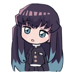 ❄️ 7c79ffdc Muichiro Tokito Demon Slayer อนิเมะ, จิบิ, ดาบพิฆาตอสูร, เสาหลัก, มุอิจิโร่ telegram sticker