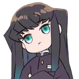 ❄️ f2551cf3 Muichiro Tokito Demon Slayer อนิเมะ, ดาบพิฆาตอสูร, มุอิจิโร่, เสาหลัก, หมอก telegram sticker