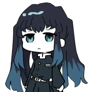 🌀 f525017f Muichiro Tokito Demon Slayer อนิเมะ, จิบิ, ดาบพิฆาตอสูร, มุอิจิโร่, โทคิโตะ, เสาหลัก telegram sticker