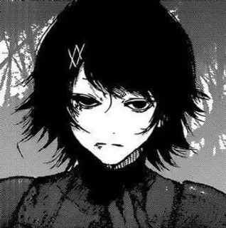 🪦 5c25c2c1 Juuzou Suzuya Tokyo Ghoul アニメ, マンガ, 白黒, ステッチ, グール whatsapp sticker