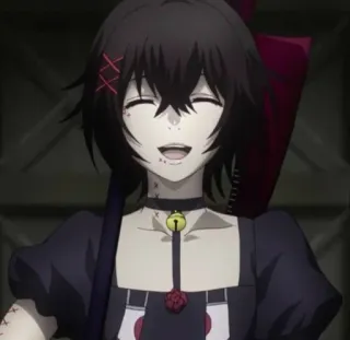 🪦 709a976b Kurona Yasuhisa Tokyo Ghoul アニメ, 女の子, 笑顔, マンガ, ゴシック whatsapp sticker