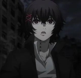 🪦 73e9ab48 Juuzou Suzuya Tokyo Ghoul アニメ, グール, 青年漫画, 漫画, 鈴屋, 什造 whatsapp sticker