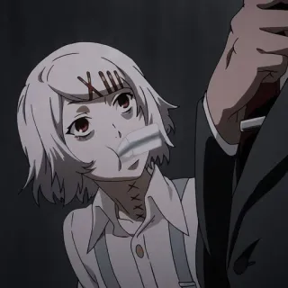 🪦 7e922df6 Juuzou Suzuya Tokyo Ghoul アニメ, 漫画, 青年, ゴア, ホラー, 什造, 鈴屋 whatsapp sticker