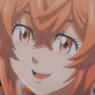 😀 2f4d6fb8 アニメ, 笑顔, 女の子, ポートレート, アニメーション telegram sticker